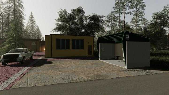 Bus Stop Prefab V1.0 FS19