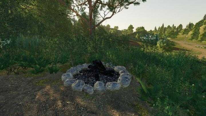 FS19 – Camp Fire Prefab V1