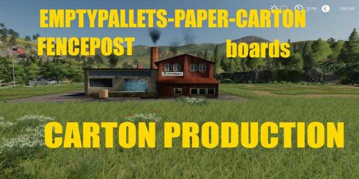 FS19 – Carton Production V1.0.8