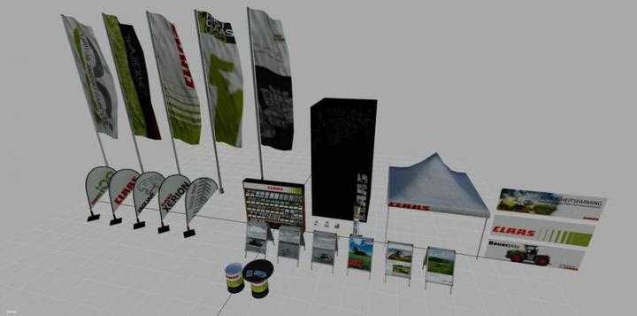 FS19 – Claas Shop And Advertising Objects V1