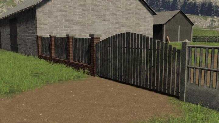 FS19 – Concrete And Brick Fences Pack V1