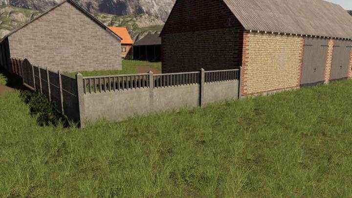 FS19 – Concrete And Brick Fences Pack V1