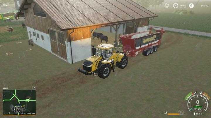 FS19 – Cow Pasture Open With No Clean V1