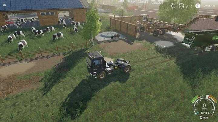 FS19 – Cowshed 2000 Without Animal Limit + No Pollution + Accessories V1.3