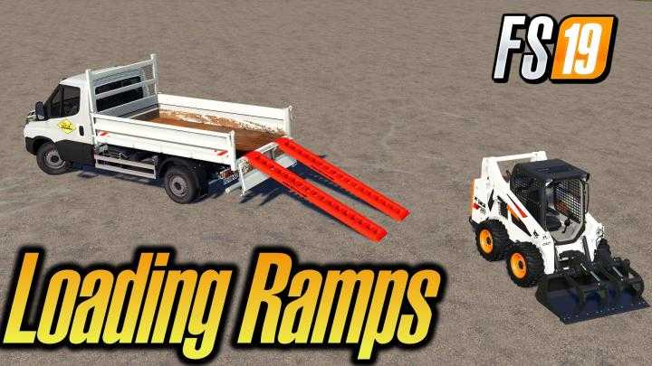 FS19 – Dynamic Aluminium 4T Loading Ramps With Attacher V1