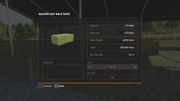 FS19 – Dynamic Bale Storage Sheds V1