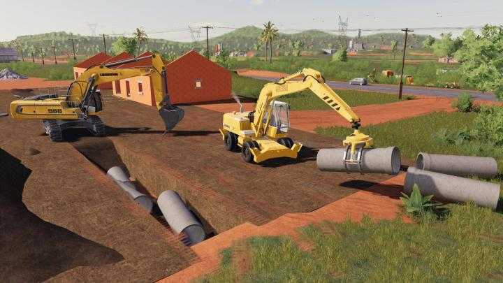 FS19 – Dynamic Concrete Pipes Pack V1