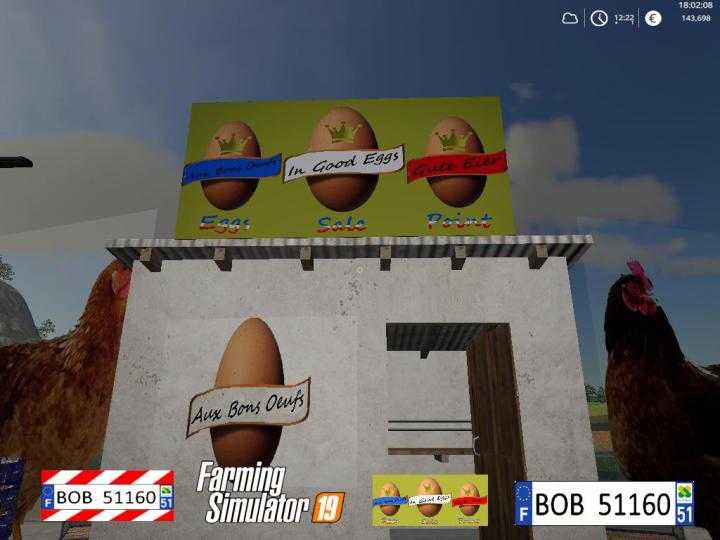 FS19 – Egg Sale Point V1