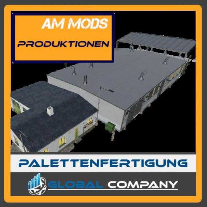 FS19 – Euro Pallet Production With Global Company Script V1.2