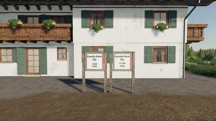 FS19 – Farm Tax Signs V1