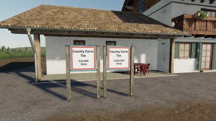 FS19 – Farm Tax Signs V1