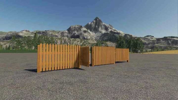 Fence Pack With Bright Wood V1.0 FS19