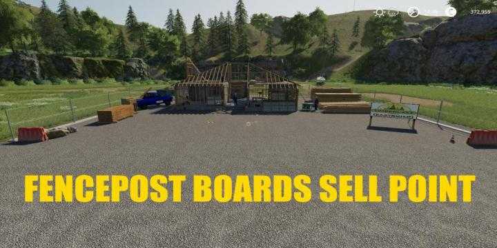 FS19 – Fencepost And Boards Sell Point V1