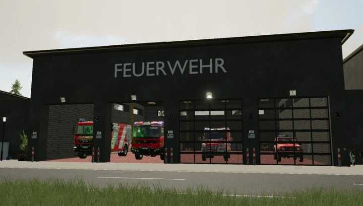 Fire Station For Professional Fire Brigades V1.0 FS19