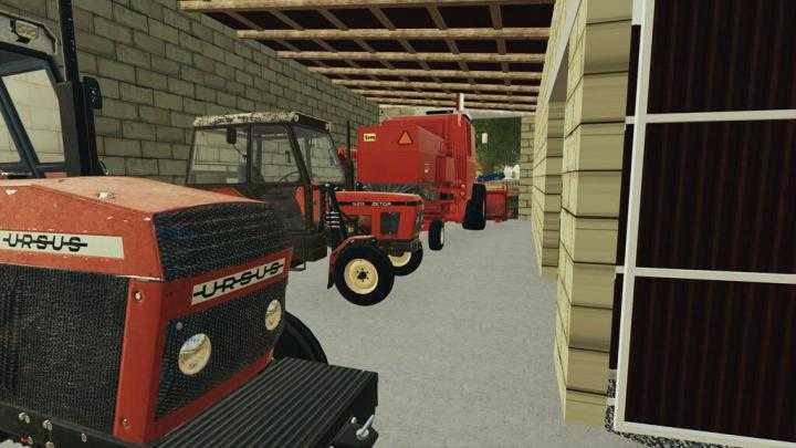 FS19 – Garage For The Combine V1