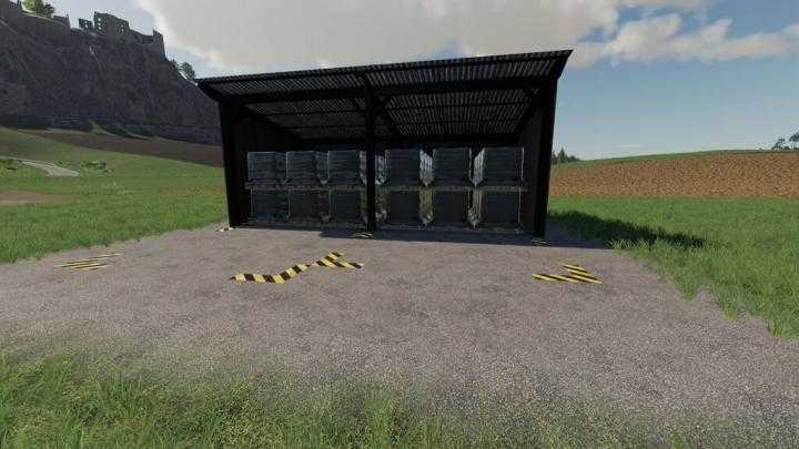 FS19 – Globalcompany – Pallet Storage Straw Harvest Addon V1