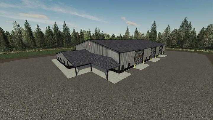 FS19 – Glx Morton Pole Barn 72X160 V1