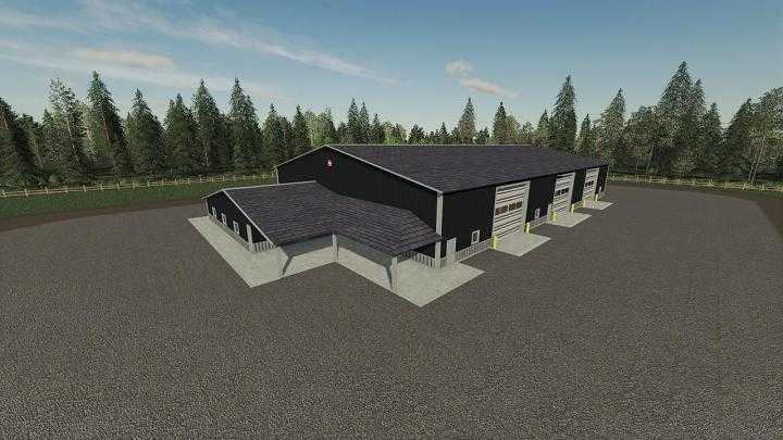 FS19 – Glx Morton Pole Barn 72X160 V1