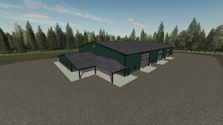 FS19 – Glx Morton Pole Barn 72X160 V1