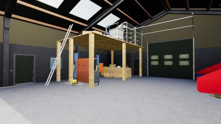 FS19 – Hall With Silo V3