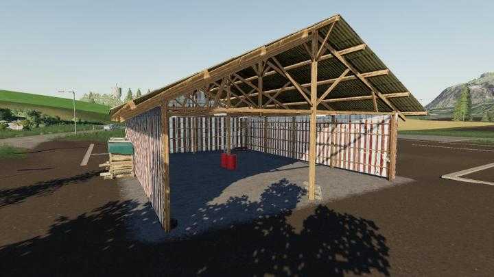 FS19 – Hangar Bois Metal V2