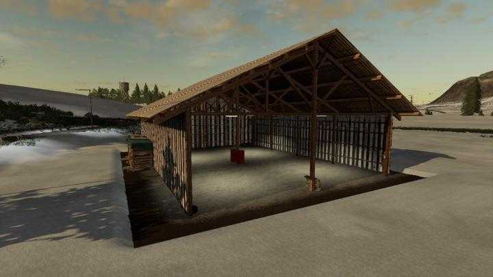 FS19 – Hangar Bois Metal V2