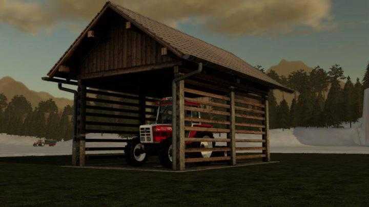 FS19 – Holz Unterstand V1