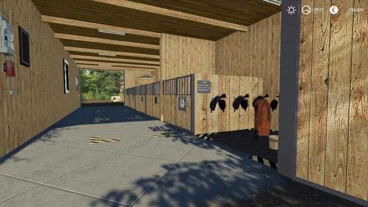 FS19 – Horse Stable With Riding Hall V1