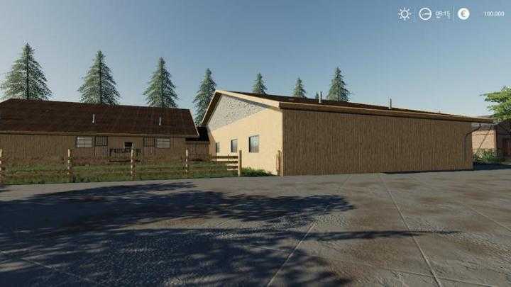 FS19 – Horse Stable With Riding Hall V1