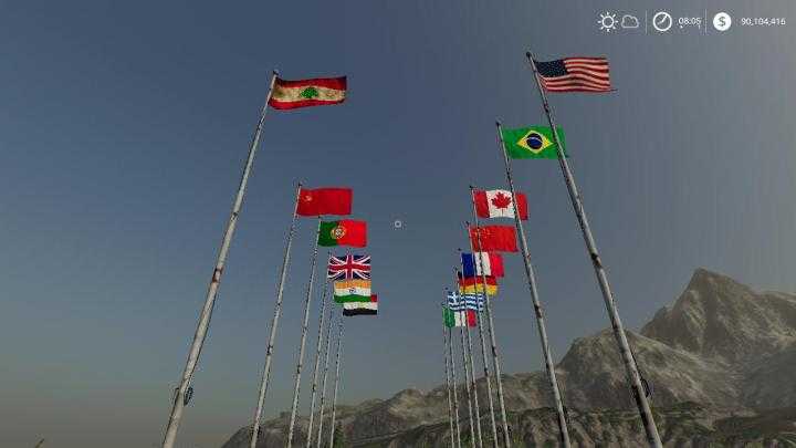 FS19 – International Flags V1