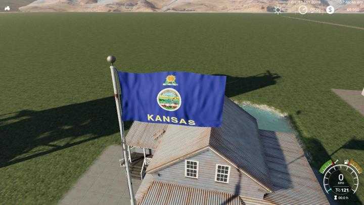 FS19 – Kansas Flag V1