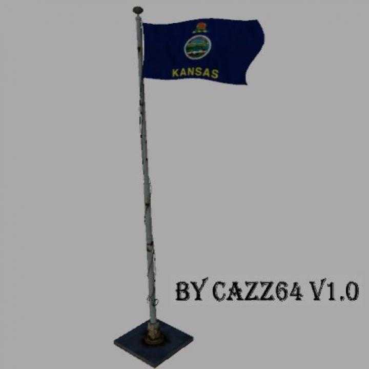 FS19 – Kansas Flag V1