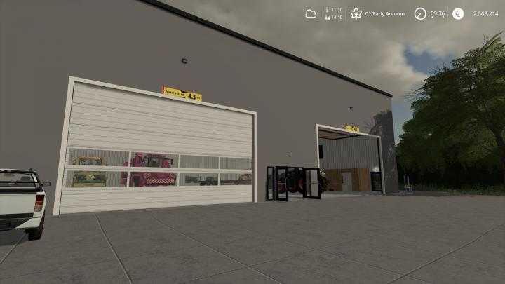 FS19 – Large Mechanic Shop V1.3