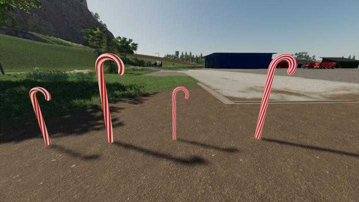 FS19 – Lighted Candy Cane Pack V1