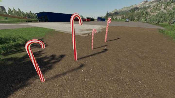 FS19 – Lighted Candy Cane Pack V1