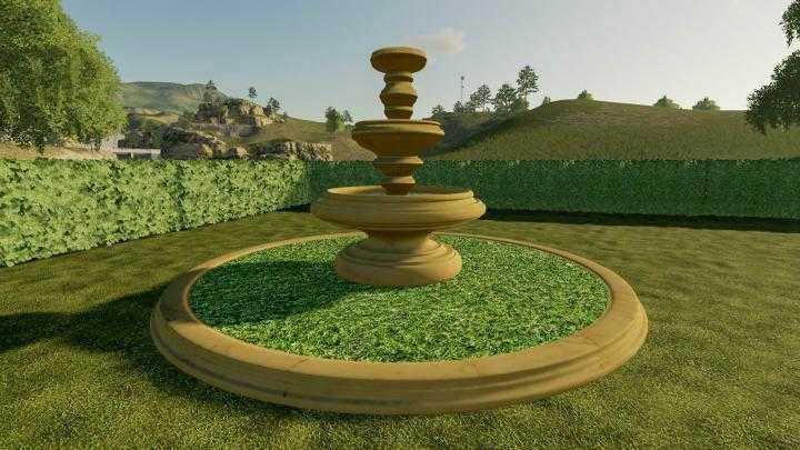 FS19 – Marble Fountain V1