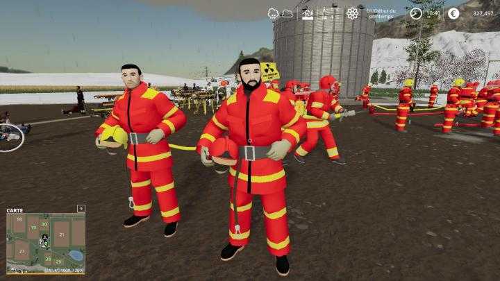 FS19 – Megapack Personnage Secours Francais V1.0.0.1