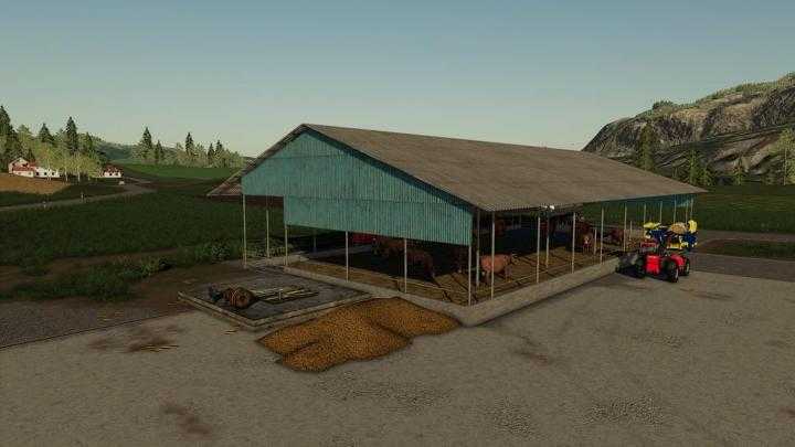 FS19 – Metal Cows Barn V1