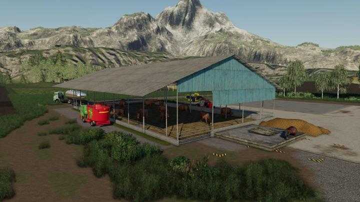 FS19 – Metal Cows Barn V1