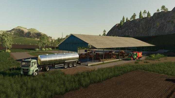 FS19 – Metal Cows Barn V1