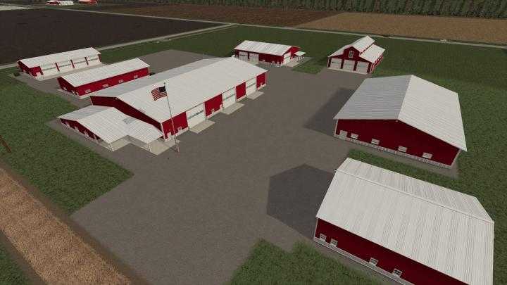 FS19 – Michigan Farms Map Shed Pack V2