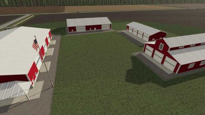 FS19 – Michigan Farms Map Shed Pack V2