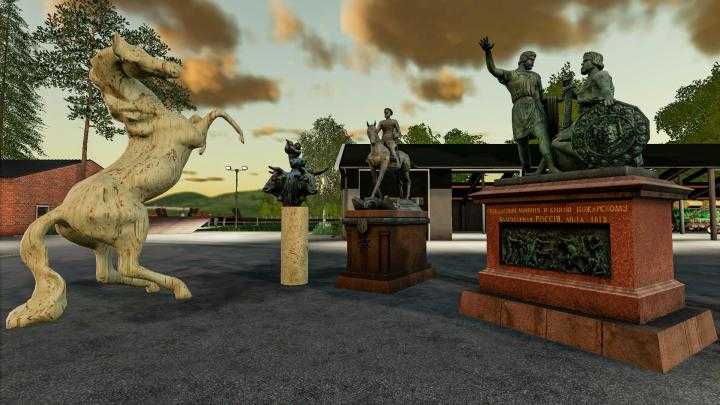 FS19 – Monumental Sculptures Pack V1