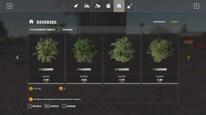 FS19 – More Shrubs V1.0.1.0