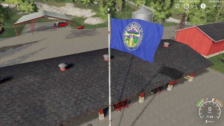 FS19 – Nebraska Flag V1