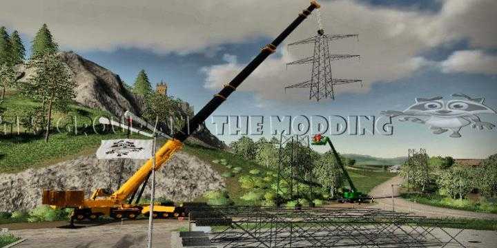 FS19 – Pilone Haute Tension En Construction V1