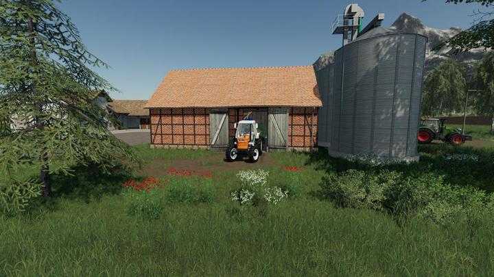 FS19 – Placeable Barn With Silos V1.1