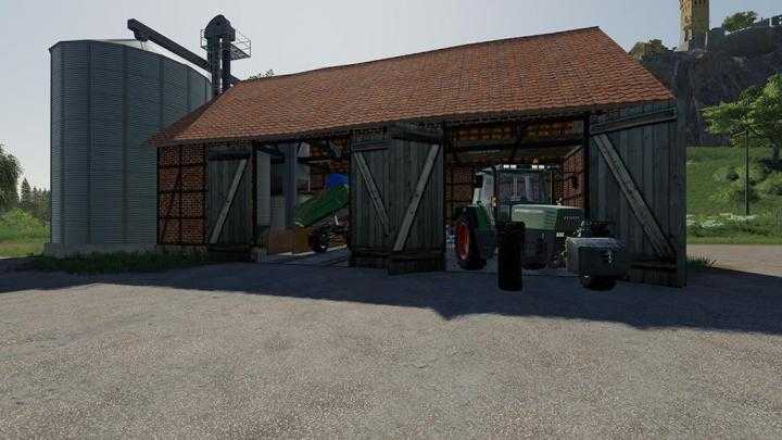 FS19 – Placeable Barn With Silos V1.1