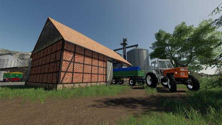 FS19 – Placeable Barn With Silos V1.1