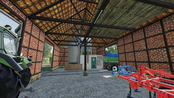 FS19 – Placeable Barn With Silos V1.1